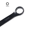 uxcell Metric 19mm 12-Point Box Open End Combination Wrench Black