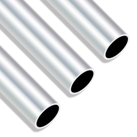 iMeistek 6063 Aluminium Round Tubes, 25mm OD 22mm ID 300mm Length 1.5mm Wall Seamless Straight Aluminium Tubing Pipe(3PCS)