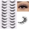 outopen False Eyelashes Natural Look Short Lashes Cat Eye Wispy