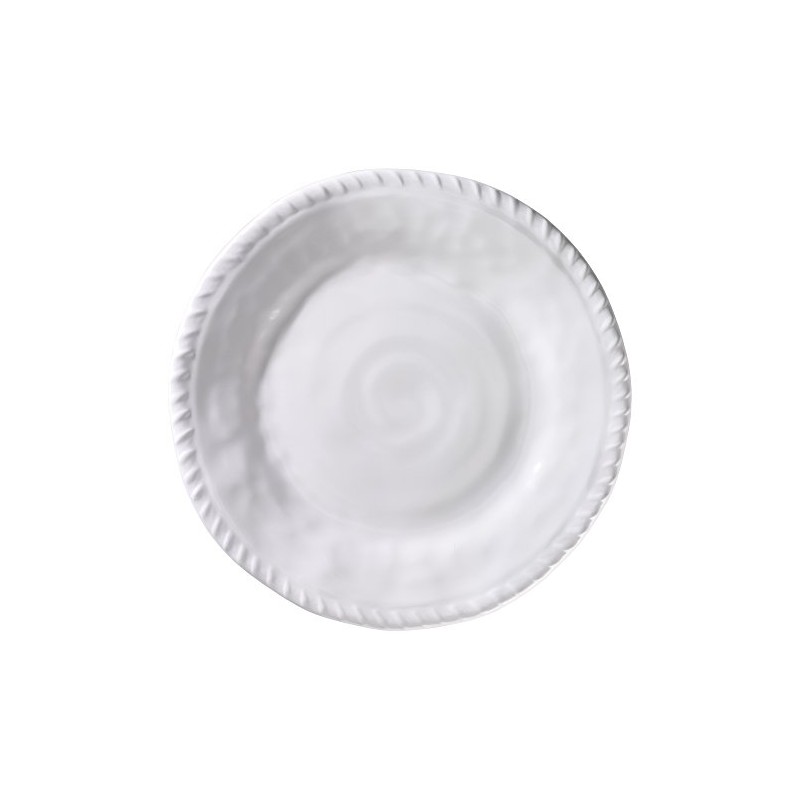 Merritt White Nautical Rope 11-inch Melamine Dinner Plates, Set of