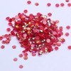 MajorCrafts 2000pcs 5mm ss20 Clear Red AB Flat Back Round