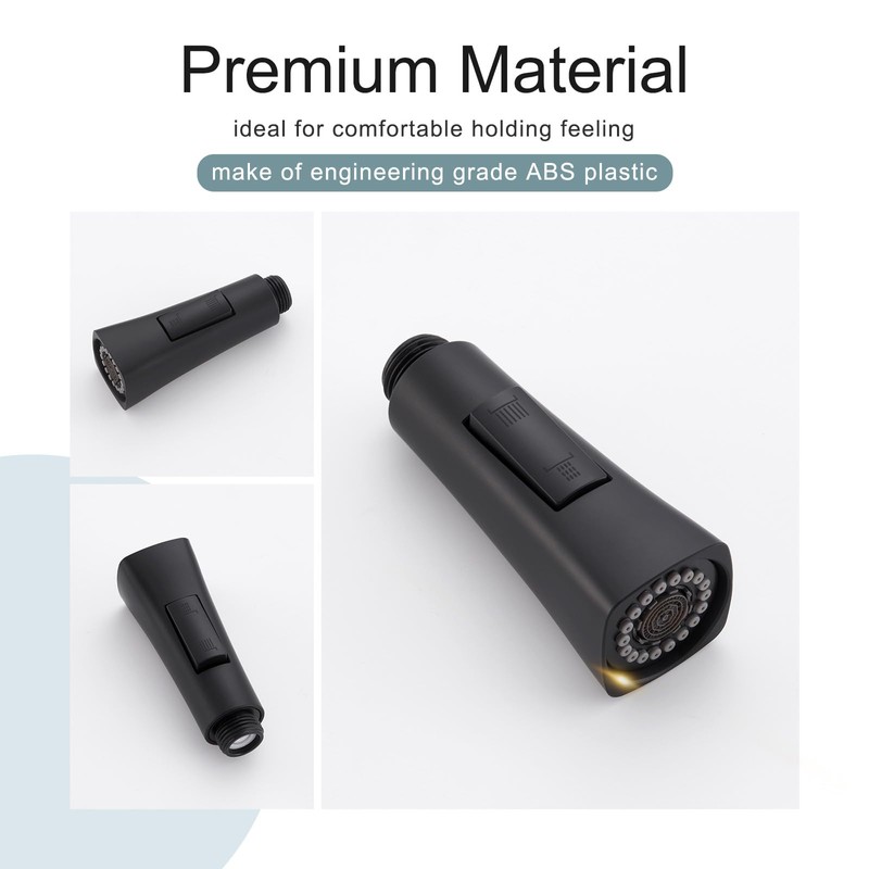 APLusee Kitchen Faucet Spray Head Pull Down, 2 Modes Sprayer