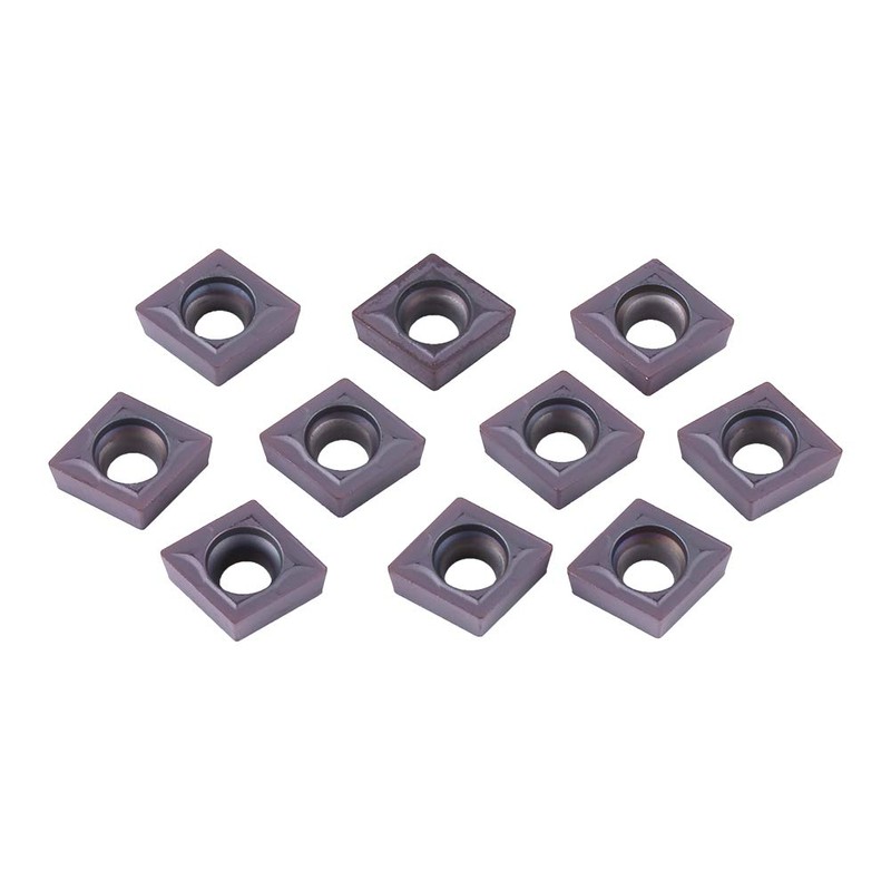 Akozon 10pcs CNC Carbide Chip Insert Blade Cutter Lathe Turning
