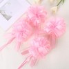 8 Pack Pull Bows for Gift Wrapping (6 Inch, Pink)