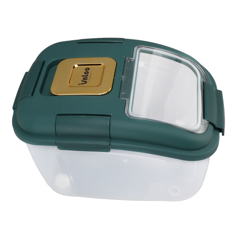 Rice Storage Box with Clear Cover Insect Proof Large Capacity