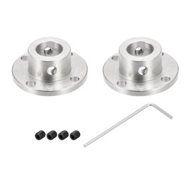 Rebower 11mm Rigid Flange Coupling Connector Motor Coupler (with Screw 1pcs M2 Hex Wrench),[for DIY Stepper Motors]-2 Pack
