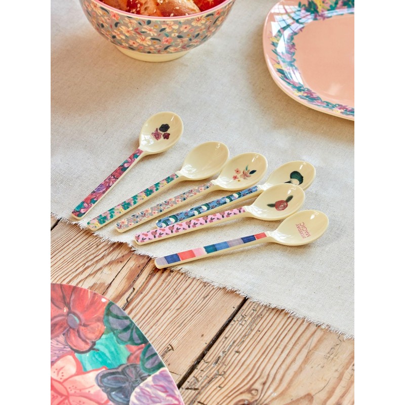 Rice Coffee Melamine Spoon A New York Minute Print Set