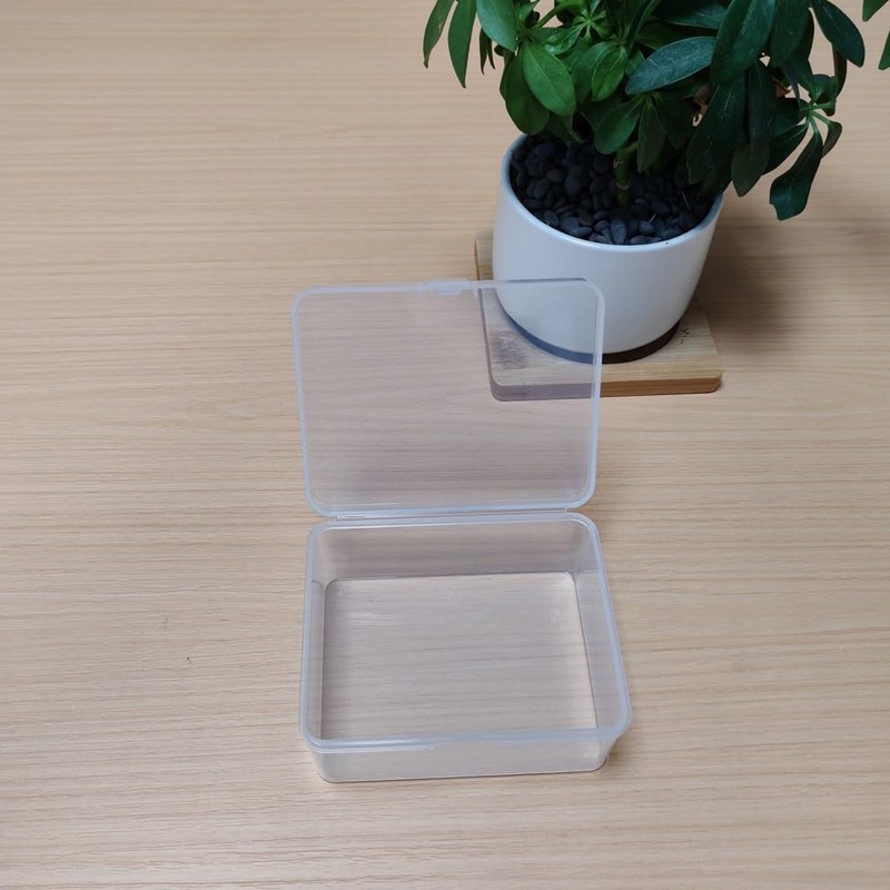 ADERBAKS 4PCS Game Card Storage Box, Clear Plastic UNO Card