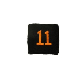 Couver Black Like Giants Sports/Athletic with Number 11 Embroidery Sweat Wristband