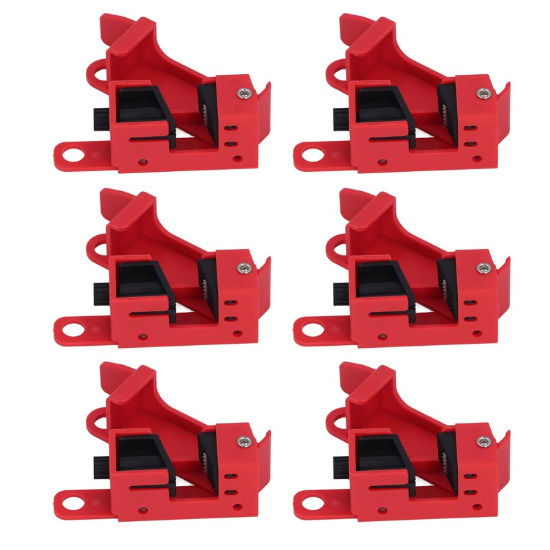 6Pcs Circuit Breaker Lockout Bundle Grip Style Standard Lock Tag