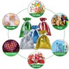 5PCS Christmas Bags,32 * 24cm Christmas Drawstring Bags with 5