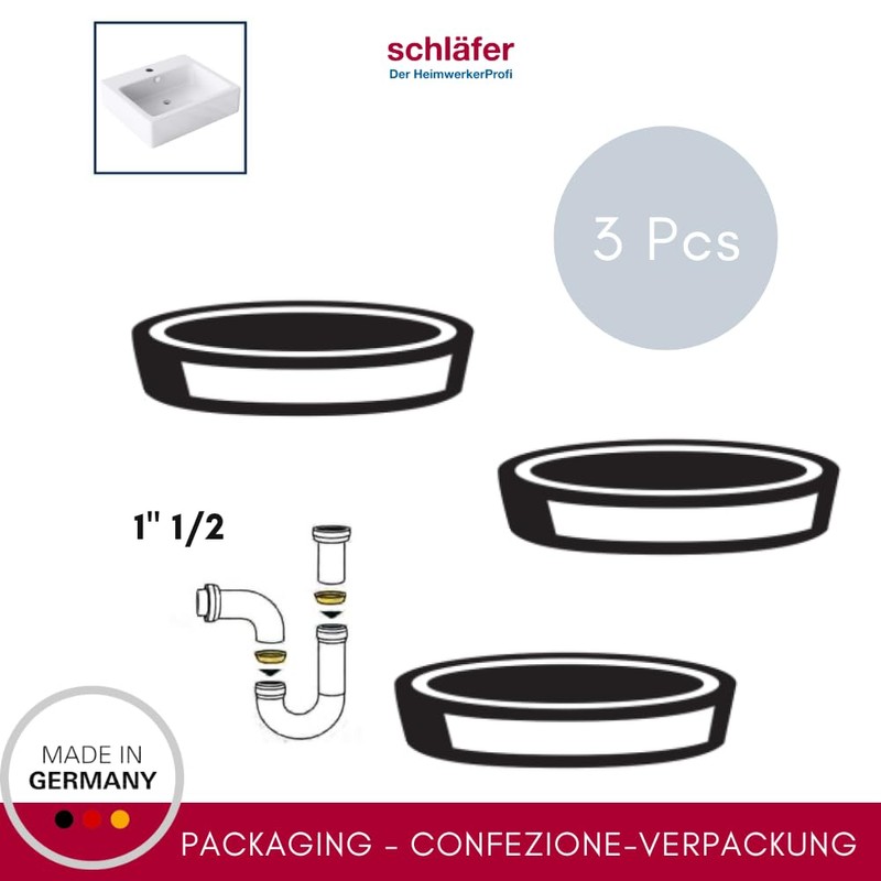 Schläfer | 189510 - Siphon Seals for Kitchen Sink, Sink,