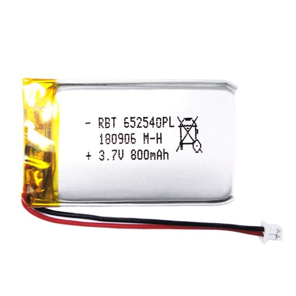 BrightTea 3.7V 800mAh Lithium Ion Polymer Battery Rechargeable Battery Li-ion Li-Po