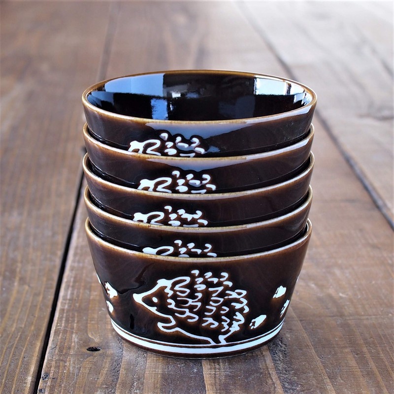 Minorutouki Small Bowl, Hedgehog Starfish, Diameter 4.2 inches (10.7 cm),