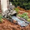 CT DISCOUNT STORE Cute, Playful Cat, Gnome and Frog Downspout