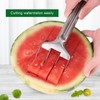 BOXOB Watermelon Fork Cutter Slicer, Stainless Steel Watermelon Cutting Tool