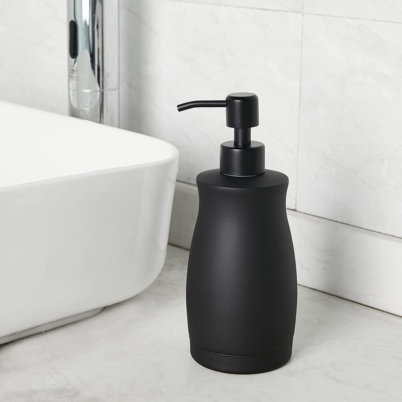 Dispensador de Jabón Negro Mate de Acero Inoxidable 304 para