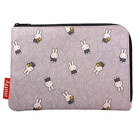 Kooza Miffy Multi Case, Slim Type, Gray Y-13072 W 8.5 x H 5.9 x D 0.4 inches (215 x 150 x 10 mm)