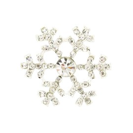 10 x Beautiful Snowflake Diamante Embellishments Crystal Rhinestones Ideal for Christmas Decoration Cards & Winters Weddings