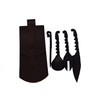 Viking Traders Hand-Forged Medieval Twisted Dining Hall Eating/Feasting Utensils set