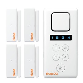 tiiwee Home Alarm System Kits, Alarm System with Window or Door Sensors and Remote Control, Expandable, Alarm Mode or Notification Mode
