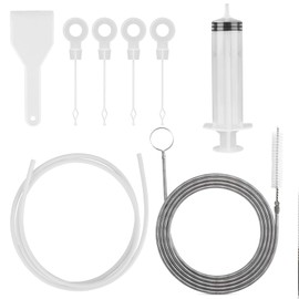 BZTT 8 PCS Refrigerator Drain Cleaning Tool - Fridge Water Line Cleaner Kit with Long Tube Brush Cleaner, Water Dispenser Cleaning Kit