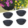 Black Hanging Basket Liners, Round Fabric Planter Basket Liner, Hanging