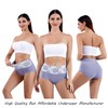 Honzadar Womens High Waist Underwear,Tummy Control briefs,Postpartum Panties,Full Coverage(5Pack-M)