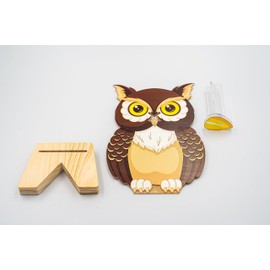 SALAHOANG Owl Eyeglass Holder Stand, Cute Animal Glasses Holder, Spectacle Holder Stand Sunglasses Display Rack for Home Office Desk Decor Accessories