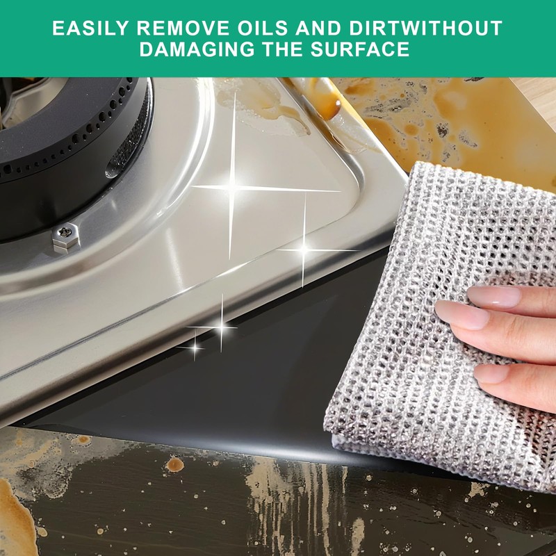 BTIFU 10 Pcs Multipurpose Non Scratch Wire Dishcloth, Reusable Wire