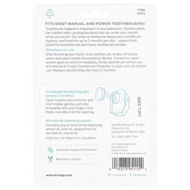 Dr. Tung's Snap-On Toothbrush Protection, Fresh Lime, 4 Count