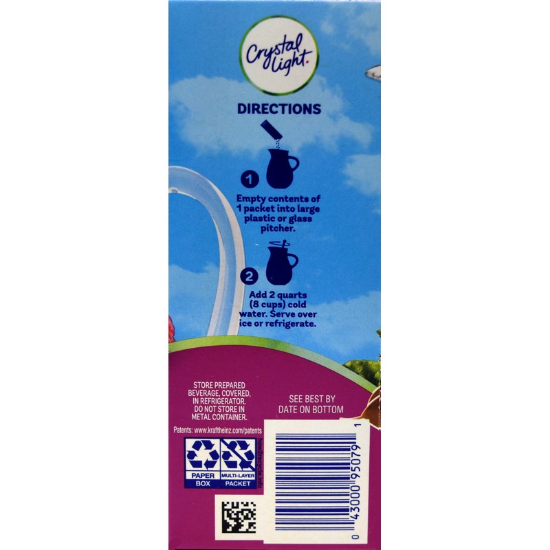Crystal Light Raspberry Iced Tea Drink Mix, 12-Quart 1.6-Ounce Canister
