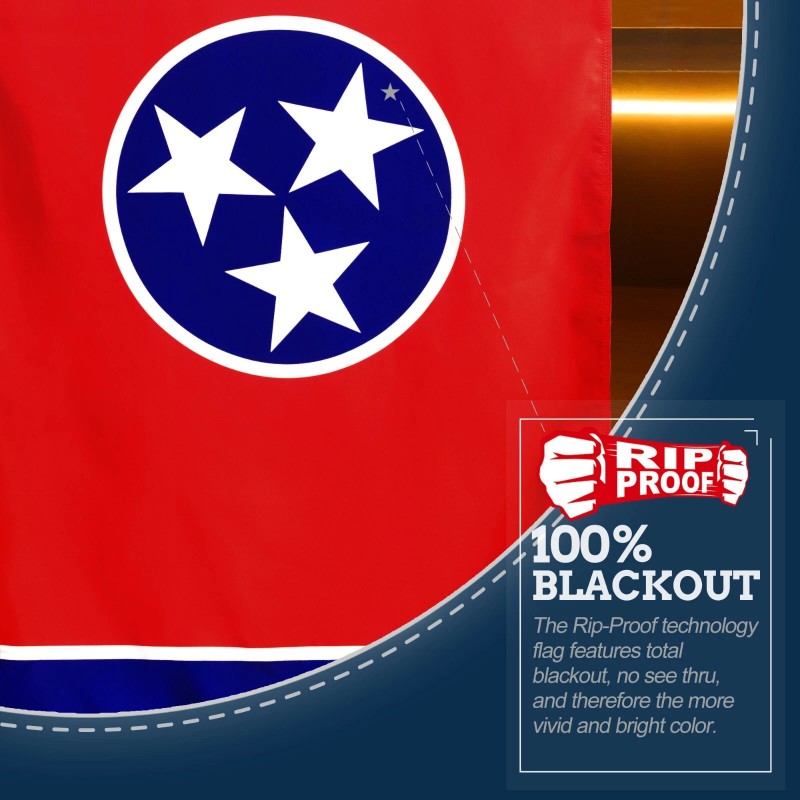 Anley Rip-Proof Double Sided 3-Ply Tennessee State Flag - Tennessee