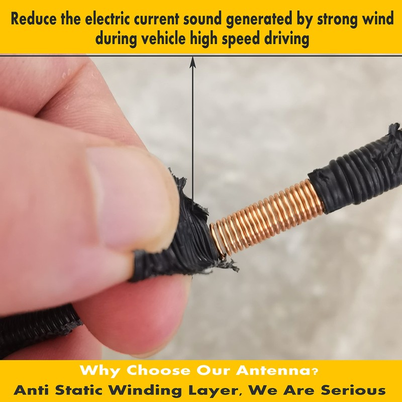 6 3/4 Inch Short Antenna for Nissan Frontier (2005-2019), Nissan