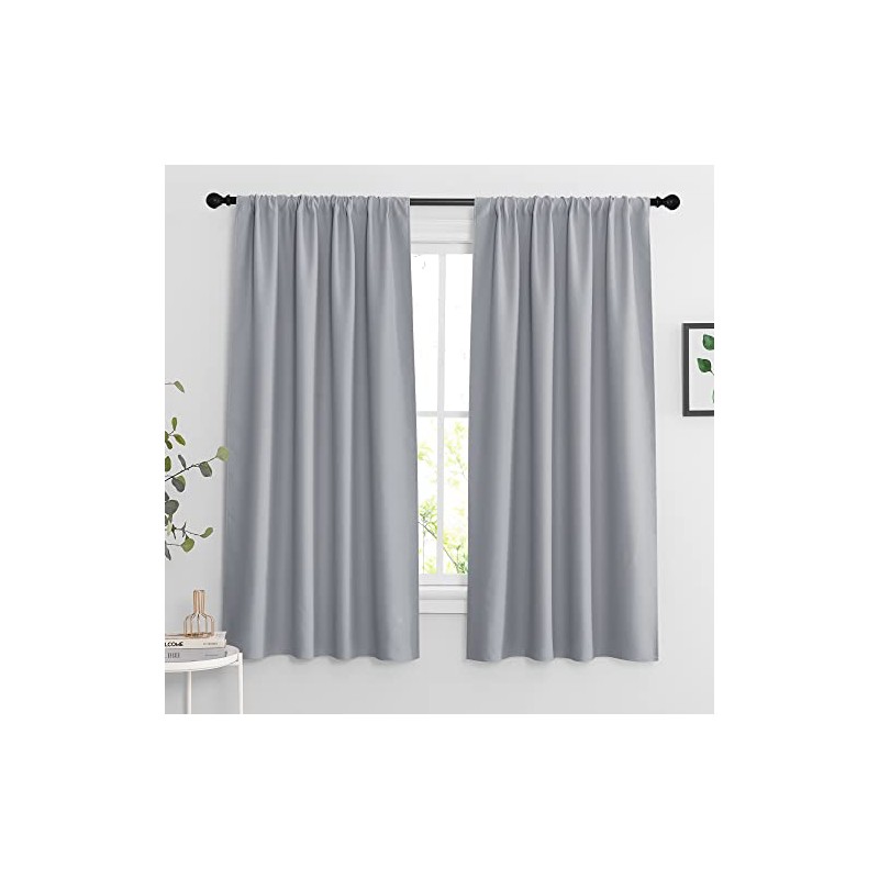 RYB HOME - Cortinas opacas para ventanas pequeñas, con aislamiento
