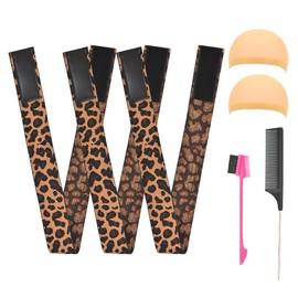 YTBYT 3 Pcs Elastic Bands for Wigs Lace Melting Bands Wig Grip Headband Lace Front Wig Headband for Women (3.5cm Leopard Print)
