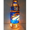 Denver Broncos Inspired Bottle Lamp Hand painted Lighted Stained Glass