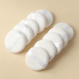 Puff Makeup Powder 10-Piece Set Loose Powder Powder Puff / 퍼프 메이크업 파우더 10p세트 루스 가루파우더 분첩