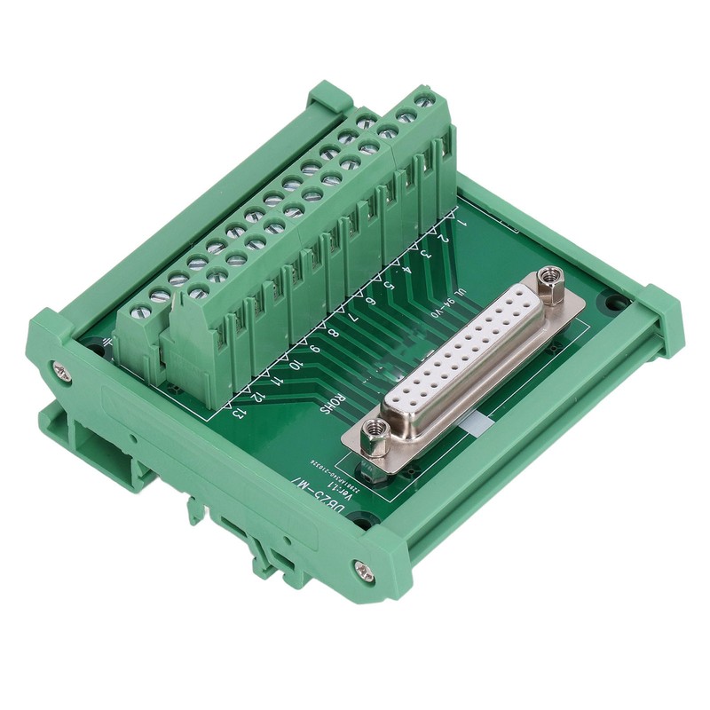 DB25 to Terminal Connector Adapter Plate PCB Board Straight Female