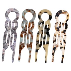 Hair Pins for Women, U-shaped Hairpins, 2025 New Hair Accessories For Fine, Thick & Long Hair (4PCS) (set C)