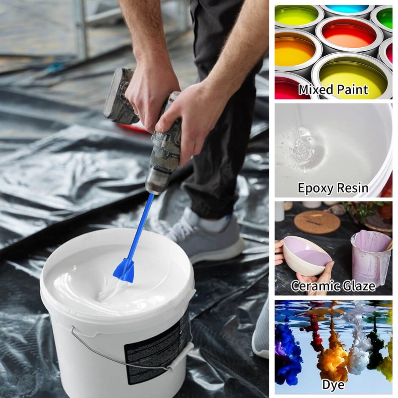 Reusable Paint Mixer for Dril, 6 Pcs Paint Stirrer, Mixing