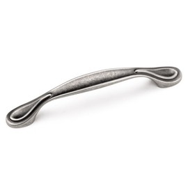 Laurey 24206 Cabinet Hardware 96MM Teardrop Pull, Antique Pewter