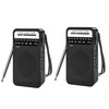 2X AM FM Pocket Radio, Transistor Radio with Loudspeaker, Headphone