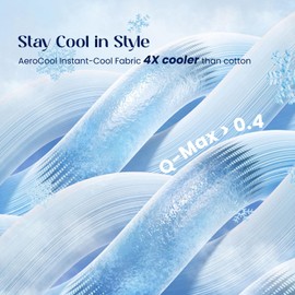 Dream Valley® King Size Sheets Set, Cooling Fitted Sheet with 2 Pillowcase-3 PCS with No Flat Sheet,Q-Max > 0.4 Aerocool, Cooling for Night Sweats, Hot Sleepers,deep Pocket up to 15",Lavender Fog