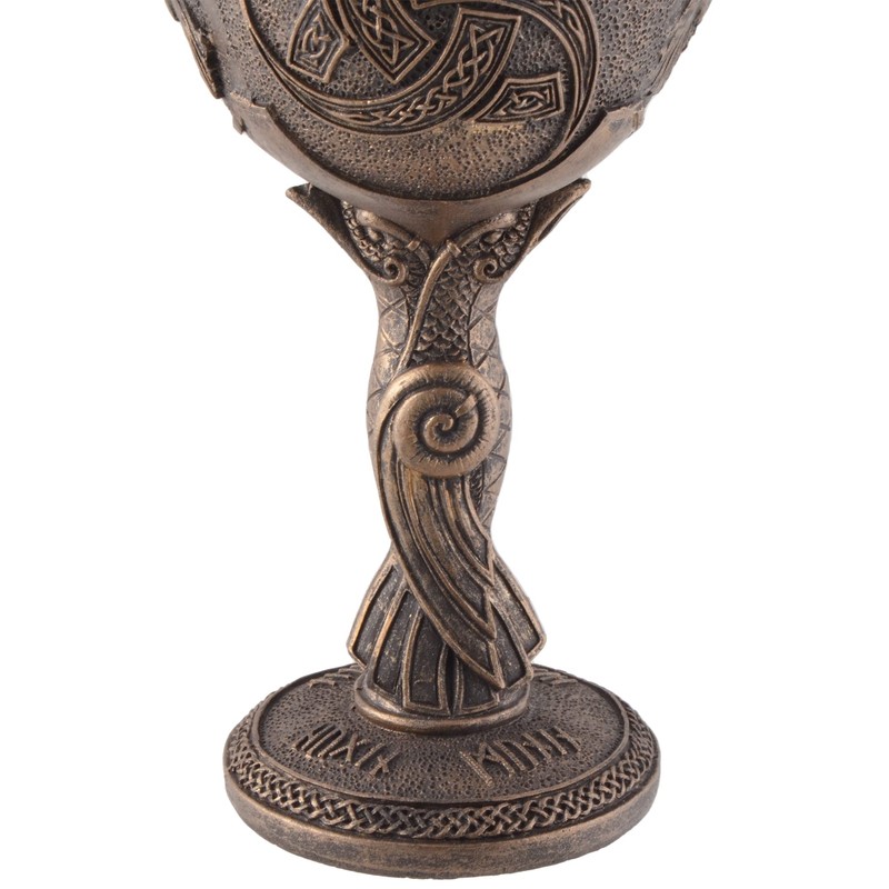 VOGLER Joh. Vogler GmbH Bronzed Viking Goblet Hugin and Munin