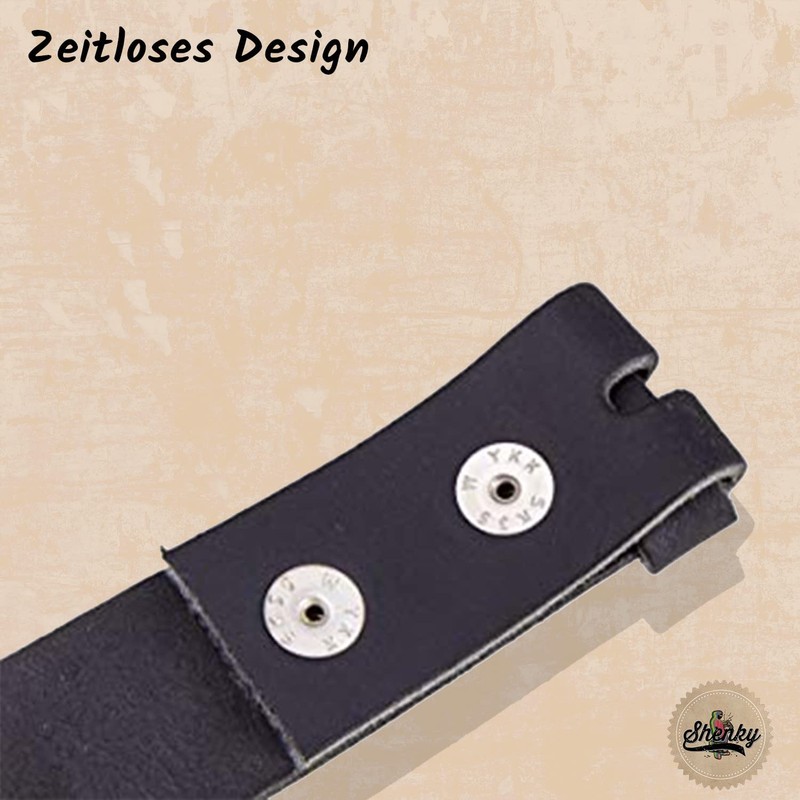 Shenky Belt Real Leather without Buckle - Waist Length 110cm