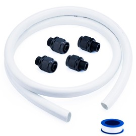 Sharutia 353020 Pool Pump Hose Kit Compatible with Pentair, Polaris, Hayward Automatic Pool Cleaners Booster Pump, 6 Foot Pool Hose with 4 Hose Adapter Replacement Parts