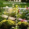12 Pack 3D Dragonfly Clips - Realistic Garden Decorations