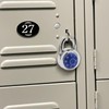 Combination Padlock,Lock for Gym and School Lockers Safe,Blue Turntable,Mini Combination