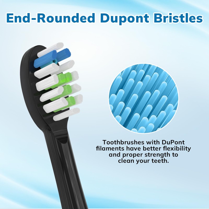 6 Pack Replacement Replacement Brush Heads for Waterpik Sonic Fusion